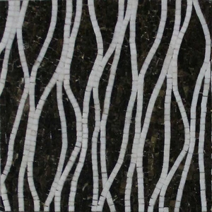 Backsplash Threads Pattern Repetitive Marble Mosaic - Bild 1 von 1