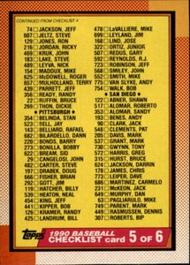 1990 O-PEE-CHEE Baseball Pick Complete Your Set #501-700 RC Stars 