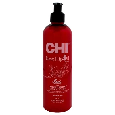 Кондиционер CHI Rose Hip Oil Color Protect 11,5 унции — без сульфатов и парабенов - Изображение 1 из 3