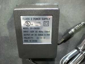 FUENTE ALIMENTACIÓN SY-09050 9V DC 500MA NUEVA EN CAJA - Imagen 1 de 5