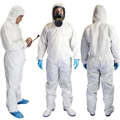 Ropa protectora desechable pintura en aerosol monos limpios trajes de conejito Foto 1 de 3