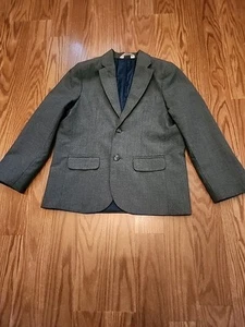 Cat & Jack Blazer Boys Size 7 Gray 2-Button Jacket Lined Wedding Church Family - Picture 1 of 10