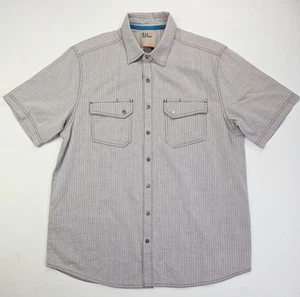 5.11 Tactical Sz Medium Dessert Sand Color Pocket Back Shoulder Logo Snap Shirt - Picture 1 of 12