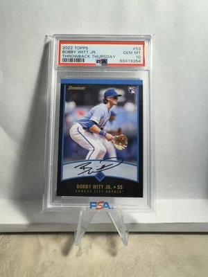 2022 Topps Throwback Thursday Bobby Witt Jr. RC #53 PSA 10 - Image 1 of 2