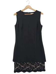 CALVIN KLEIN Abito longuette Donna Abito Taglia IT 40 nero stile casual - Foto 1 di 5