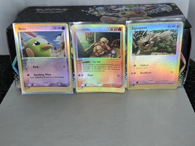 Pokemon Card Lot Reverse Holos | Sandstorm E-Reader! Growlithe, Natu, Zigzagoon - Image 1 of 4