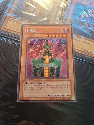 YuGiOh Jinzo PSV-000 1st Edition Secret Rare - Image 1 of 4