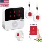 Wireless Caregiver Pager Life Alert System for Seniors No Monthly Fee, Wi-Fi APP