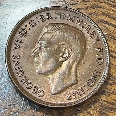 1943 No I Australia Penny Nice Original Choice AU KM-36 CHRC - Image 1 of 2