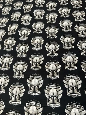 Tela de casco mandaloriano Star Wars con licencia oficial 100 % algodón Foto 1 de 3