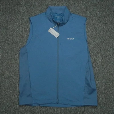 Holderness & Bourne Vest Men Large Blue The King Performance Full Zip Pocket NWT - Image 1 of 4