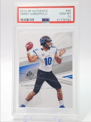JIMMY GAROPPOLO 2014 UPPER DECK SP AUTHENTIC ROOKIE BASE B RC PSA 10 Q0333 - Image 1 of 2