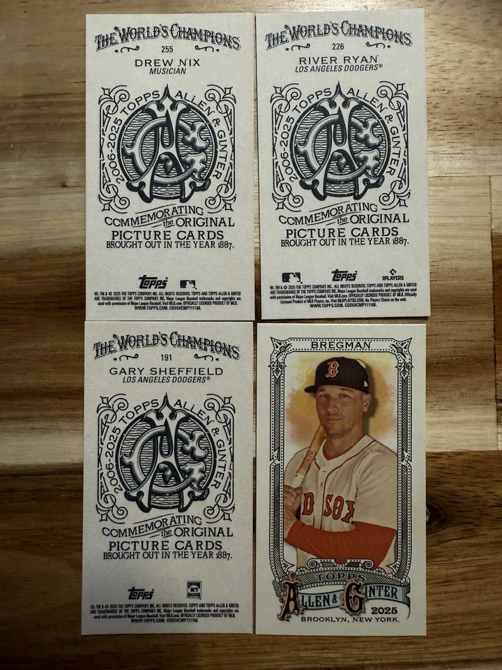 2025 Topps Allen & Ginter - A&G BACK MINI PARALLELS - Card #s 1-350 - U Pick - Image 1 of 1