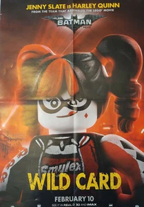NEW LEGO Batman Movie Poster 14 x 20" Wild Card Harley Quinn-Jenny Slade - Picture 1 of 7