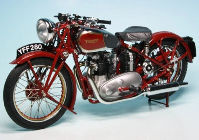 New Minichamps TRIUMPH SPEED TWIN 1939 1:12 Model Moto RED 122133700 KidBX - Image 1 of 4