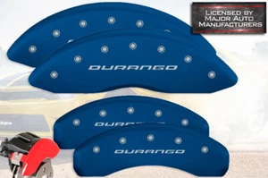 2011-2025 Dodge "Durango" Front + Rear Blue MGP Brake Disc Caliper Covers 4pc - Picture 1 of 10