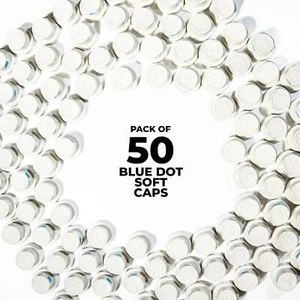 MTN Blue Dot Soft Caps - 50 Pack - Picture 1 of 3