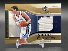 2005-06 Sweet Shot Sweet Swatches Gold #PG Pau Gasol Jersey /99