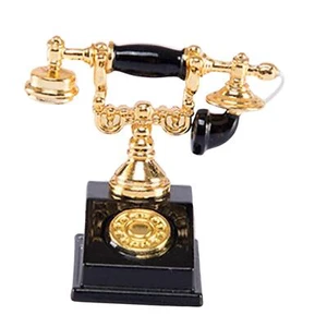 1:12 Phone Doll House Accessories DIY Ornaments Black - Photo 1/9