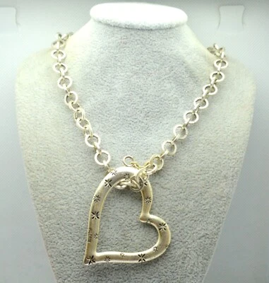 ПАЛОМНИК ДАТСКИЙ ДИЗАЙН БОЛЬШОЙ СЕРДЦЕ ЯКОРЬ ЦЕПОЧКА СКАНДИНАВСКИЙ ОЖЕРЕЛЬЕ - Изображение 1 из 4