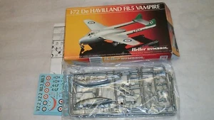Heller Humbrol Modellbausatz im Maßstab 1:72 eines DeHavilland FB.5 Vampirs - Bild 1 von 1