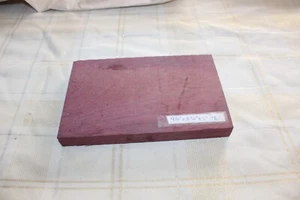 Hermoso Bloque de Madera Torneado Purpleheart Blanco 9 1/2" x 5 3/4" x 1" (E) - Imagen 1 de 3