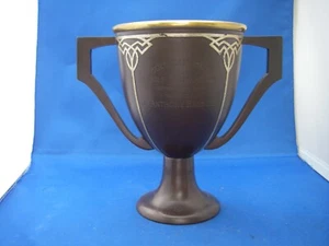 HEINTZ ART METALL Bronze GOLF TROPHY CUP - datiert 1920 - Kanadischer Club Golf Trnmt - Bild 1 von 13