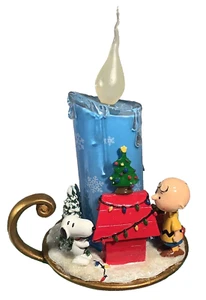 Peanuts Flickering LED Holiday Candle- Snoopy & Charlie Brown Christmas Themed🕯 - Picture 1 of 14