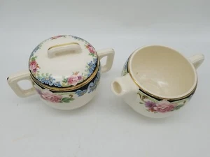 The Salem China Co. Sugar and Creamer Made in America Ohio USA Vintage 80884GE - Picture 1 of 7