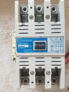 CUTLER HAMMER CONTACTOR CN15KN3 NEMA SIZE 3 90 AMP MOTOR STARTER 110/120 Coil - Picture 1 of 6