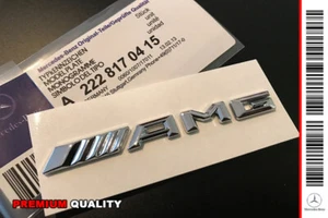 ✨STEMMA LOGO ADESIVO "MERCEDES-BENZ AMG" EFFETTO 3D METAL CROMO (8x0,70) ✨ - Zdjęcie 1 z 2