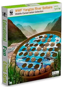 NEW IN BOX World Wildlife Fund WWF Wooden Yangtze River Solitaire - Bild 1 von 1