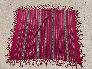 Antikes rumänisches handgewebtes Textil GROSS - Wolle bestickt Volk lesen - Bild 1 von 12