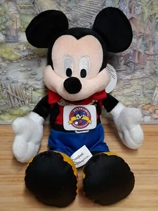Disney Park Pin Handel Mickey Maus Sitzsack Plüschpuppe - Neu mit Etikett - Bild 1 von 10