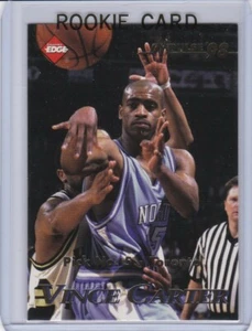 VINCE CARTER ROOKIE CARD Collector's Edge Basketball 1998 Toronto RAPTORS RC LE! - Picture 1 of 2