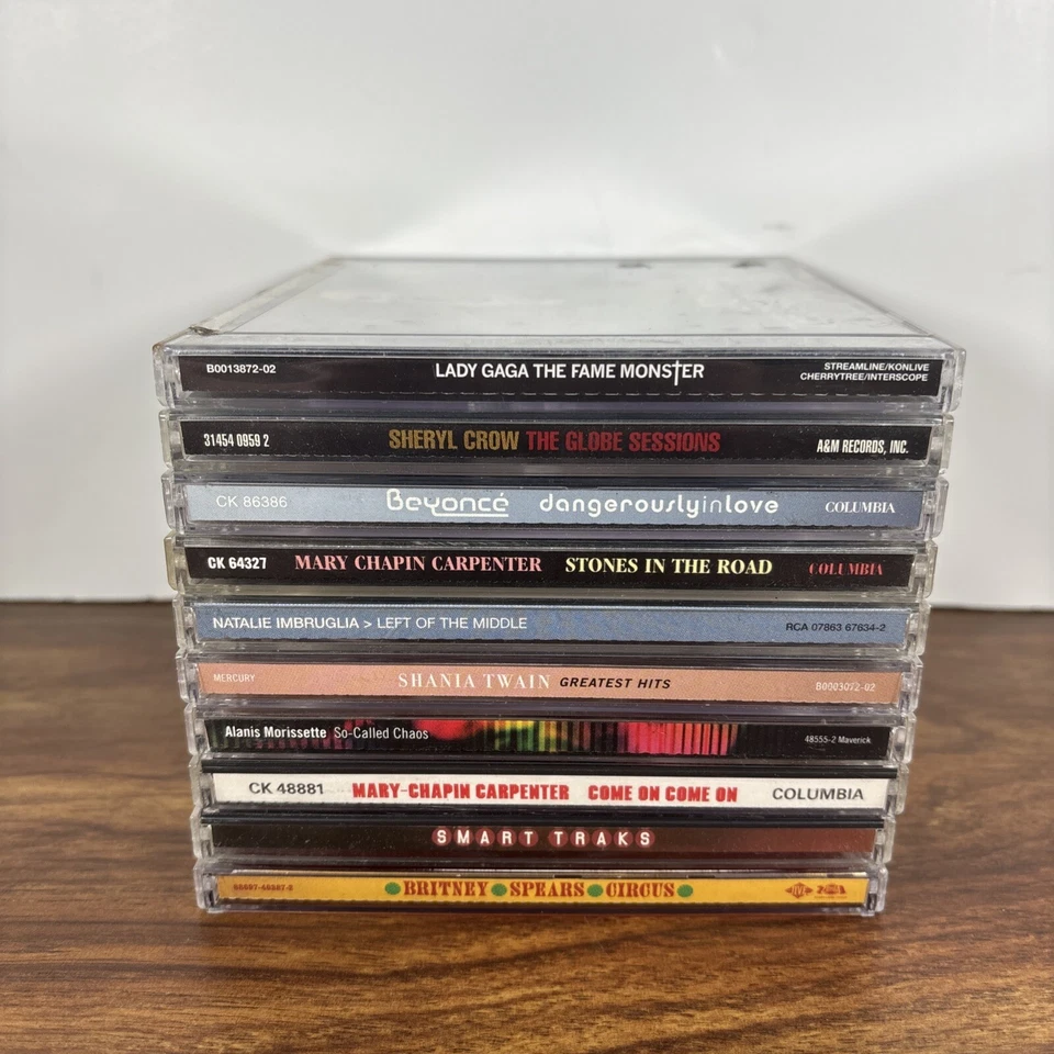 Lot Of 10 Diva Girls 2000s Country Pop Cds Sheryl Crow Mary Chapin Beyoncé Gaga - Image 1 of 4