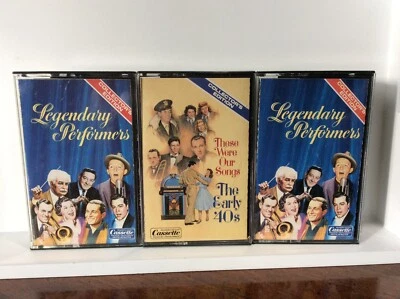 3 Cassettes Legendary Performers Collector's Edition 1985 VG - Image 1 of 4
