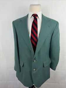 Haggar Men's Green Solid Blazer 42R $395