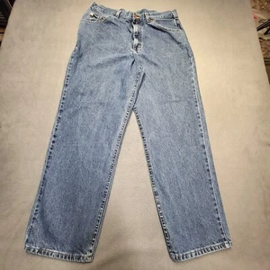 Britannia Jeans Mens 33x29 Blue Straight Leg Distressed Denim Y2K Skater Hip Hop - Picture 1 of 9