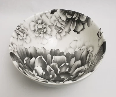 BIA Cordon Bleu Soup Cereal (1) Bowl 6.25" D x 2.75" H Grey Peony New