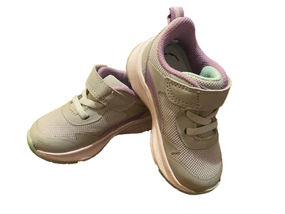 Tenis Athletic Works Talla 5 Gris Claro y Lila Niña Pequeña Excelente Estado Foto 1 de 4