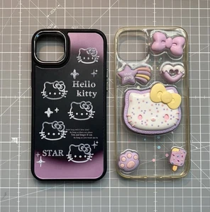 iPhone 14 Plus Hello Kitty Cases ~ Set Of 2 ~ Cute And Colorful Kawaii Cases - Picture 1 of 1