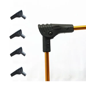 4-Piece Tent Connector Tent Elbow Connector Camping Repair Kit Tent Pole - Picture 1 of 5