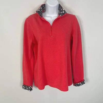 Top Orvis Mujer Cuarto Cremallera Cabincore Athleisure Talla S Naranja Camping Senderismo Foto 1 de 4