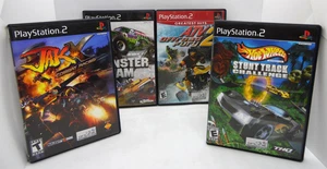 PS2 Video Game Bundle Jakx, Monster Jam, Atv 2, Stunt Track Challenge - Picture 1 of 7