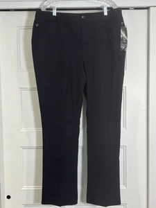 Lauren Ralph Lauren LRL Button Slacks Pants Womens 16 Navy Blue NWT MSRP $90 - Picture 1 of 9