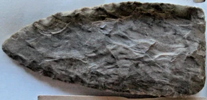 ARCHAIC NATIVE AMERICAN EARLY WOODLAND MEADOWOOD BLADE 92 X 42MM, 3 5/8x1 21/32" - Picture 1 of 2