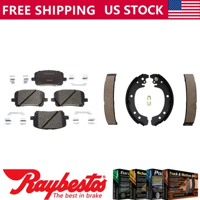 Kit dianteiro traseiro pastilhas de freio de cerâmica e sapatas de freio para Toyota Corolla 2003-2008 - Imagem 1 de 4