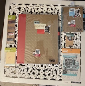 K&Company XXL Smash BUNDLE 11x14 Smash Book with Tons of Smash Accessories - Picture 1 of 17