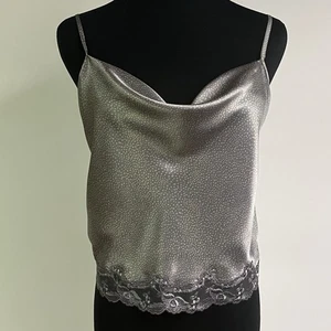 Victoria's Secret Camisole taupe Spitzenbesatz mit verstellbaren Trägern Größe Large - Bild 1 von 7